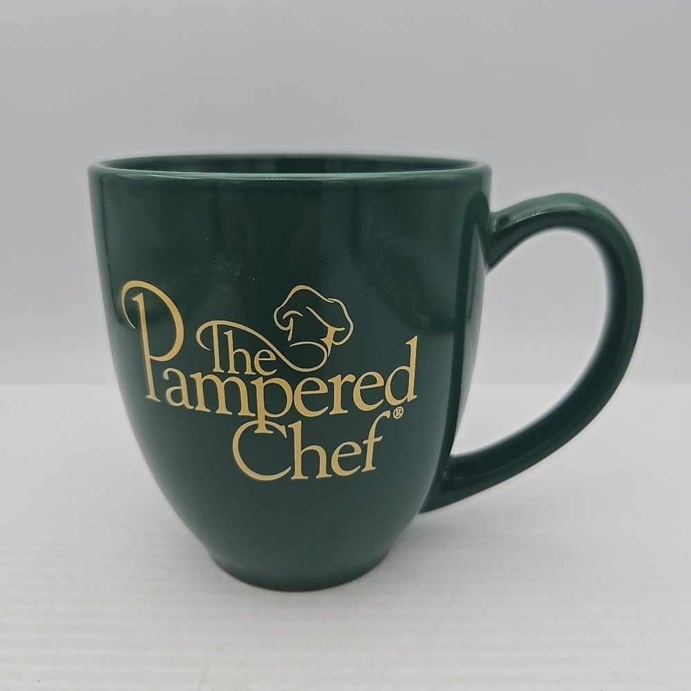 Pampered Chef Green Coffee Mug